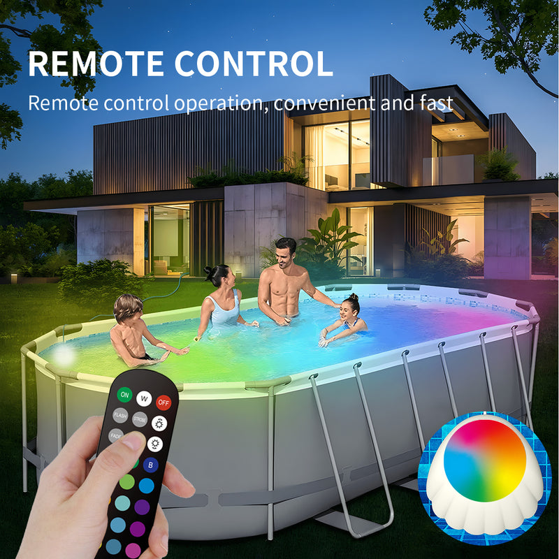 LED Pool Lights,Submersible LED Pool Lights for Inground Pools Waterproof IP68,Pool Lights with APP Control 10W RGB Color Changing Pool Light Music Sync